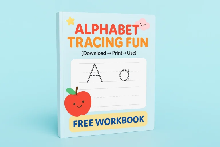 Alphabet Tracing Fun – बच्चों के लिए अक्षर लिखना सीखने की फ्री वर्कबुक